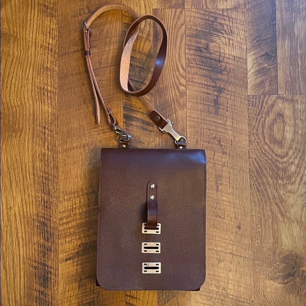 Vintage Leather Officer's Field Bag
